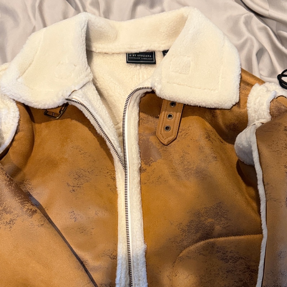 G by Giuliana Cream Shearling Jacket